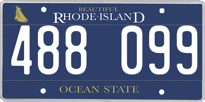 RI license plate 488099