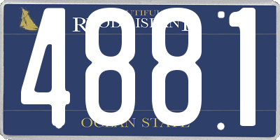 RI license plate 4881
