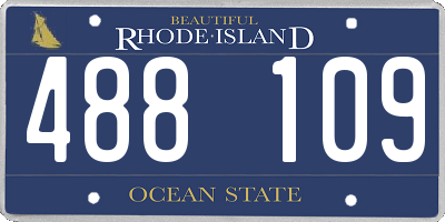 RI license plate 488109