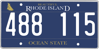 RI license plate 488115