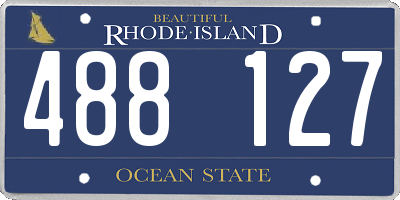RI license plate 488127