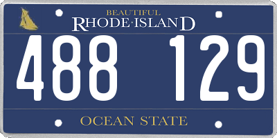 RI license plate 488129