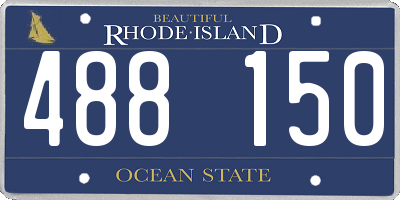 RI license plate 488150
