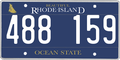 RI license plate 488159