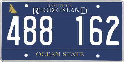 RI license plate 488162