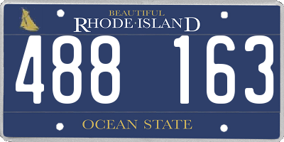 RI license plate 488163