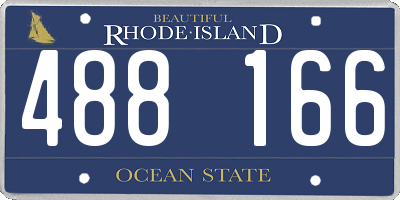 RI license plate 488166