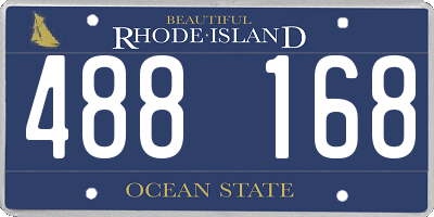 RI license plate 488168