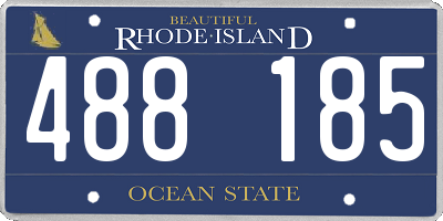 RI license plate 488185