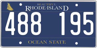 RI license plate 488195