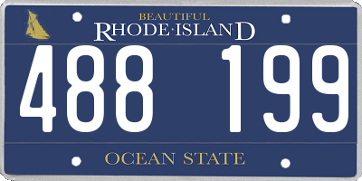 RI license plate 488199