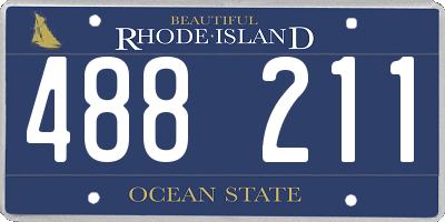 RI license plate 488211