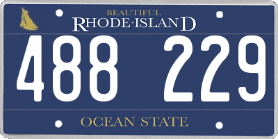 RI license plate 488229