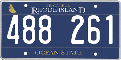 RI license plate 488261