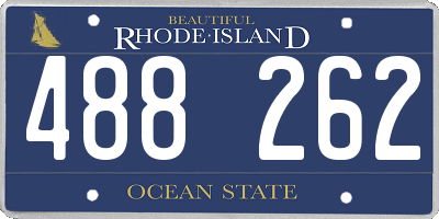 RI license plate 488262