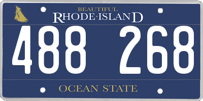 RI license plate 488268