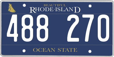 RI license plate 488270