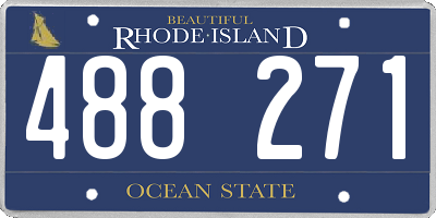 RI license plate 488271