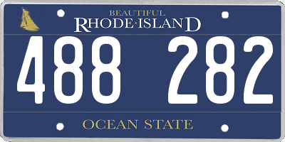 RI license plate 488282