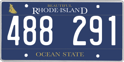RI license plate 488291