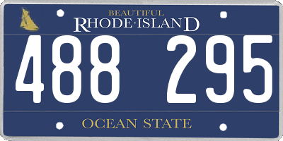 RI license plate 488295