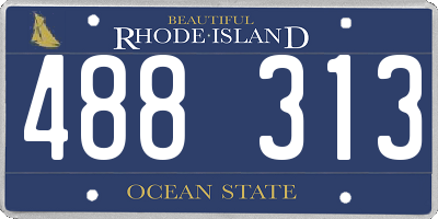 RI license plate 488313