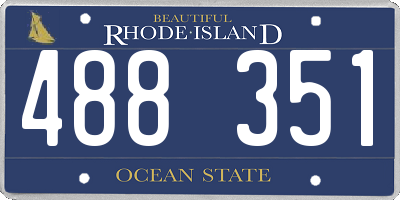 RI license plate 488351