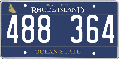 RI license plate 488364