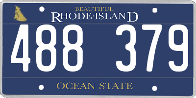 RI license plate 488379