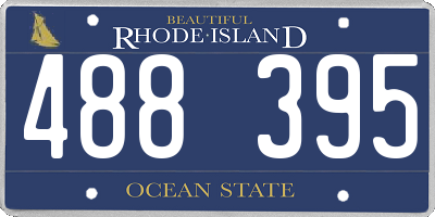 RI license plate 488395