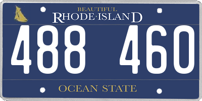 RI license plate 488460