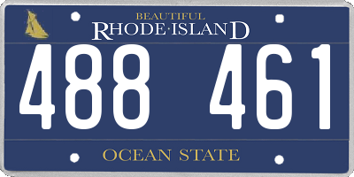 RI license plate 488461
