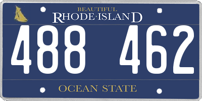 RI license plate 488462