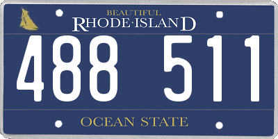 RI license plate 488511