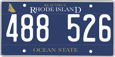 RI license plate 488526