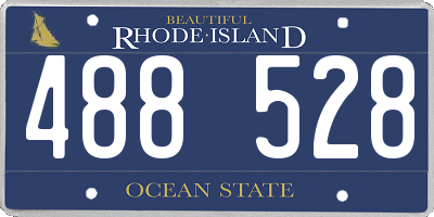 RI license plate 488528