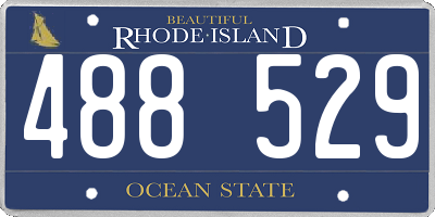 RI license plate 488529