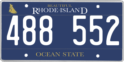 RI license plate 488552