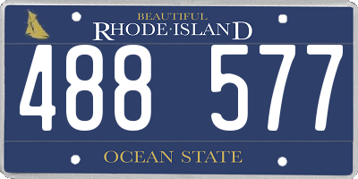 RI license plate 488577