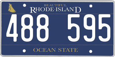 RI license plate 488595