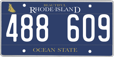 RI license plate 488609