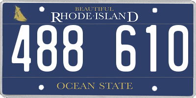 RI license plate 488610