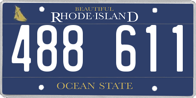 RI license plate 488611