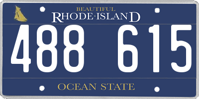 RI license plate 488615