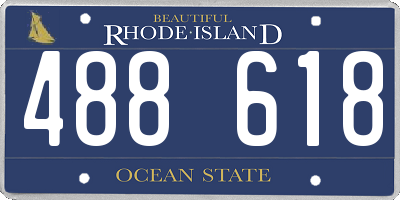 RI license plate 488618
