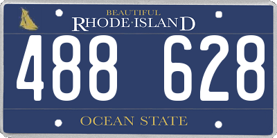 RI license plate 488628