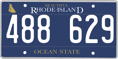 RI license plate 488629