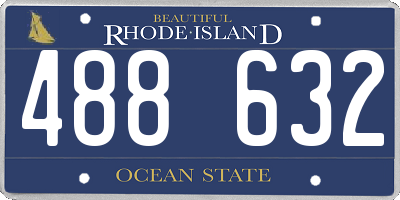 RI license plate 488632
