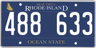 RI license plate 488633