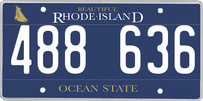 RI license plate 488636